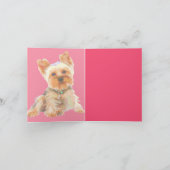 Pop-Kunst Yorkie Karte (Innenseite)