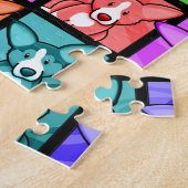 Pop-Kunstcorgi-Puzzlespiel Puzzle (Seite)