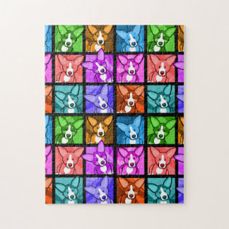 Pop-Kunstcorgi-Puzzlespiel Puzzle