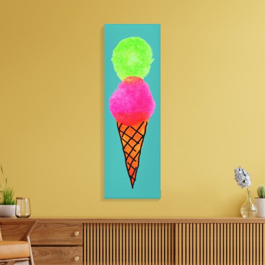 Pop Kunsteis Leinwanddruck (Insitu (Wohnzimmer))