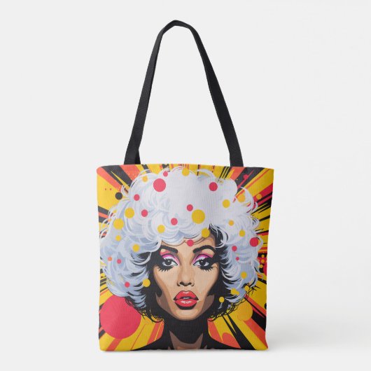 Pop Kunstexplosion Tasche (Rückseite)