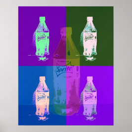 Pop-Kunstflaschen Poster