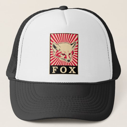 Pop-KunstFox Truckerkappe (Vorderseite)