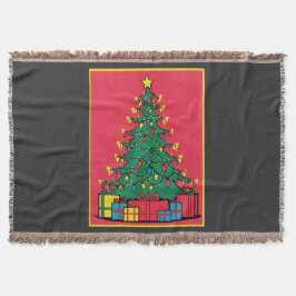 Pop Kunstgestaltung eines Weihnachtsbaumes mit Prä Decke