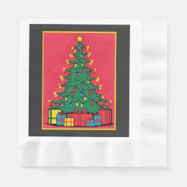 Pop Kunstgestaltung eines Weihnachtsbaumes mit Prä Serviette