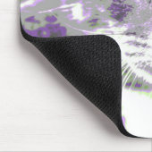 Pop-Kunstgraue Tabby-Katze Mousepad (Ecke)