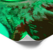 Pop-Kunstkauz Poster (Ecke)