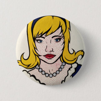 Pop-Kunstknopf von Frauen Button