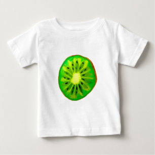 Pop kunstkunst helle Kiwfrucht Original Aquarell Baby T-shirt