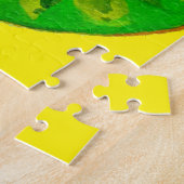 Pop kunstkunst helle Kiwfrucht Original Aquarell Puzzle (Seite)