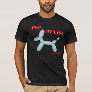 Pop-Künstler - einfacher Ballon-Hund T-Shirt