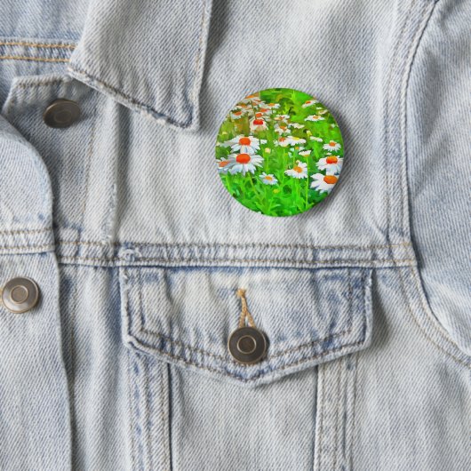 Pop Kunstlichter und farbenfrohe Art Daisies v1 z Button (Beispiel)