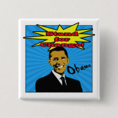 Pop-Kunstobama-Knopf Button (Vorderseite)
