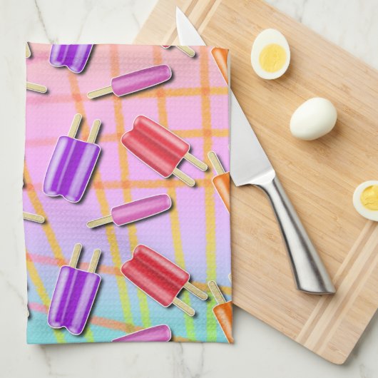 POP-KUNSTPOPSICLES GESCHIRRTUCH (Viertel Falte)