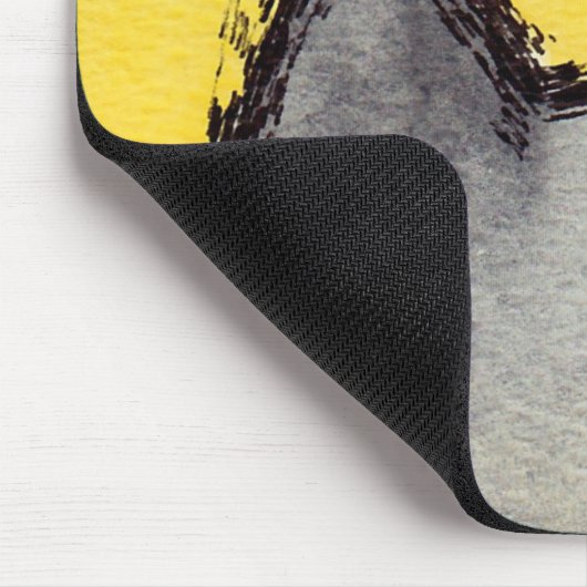 Pop-Kunstpussycat-Gelb Mousepad (Ecke)