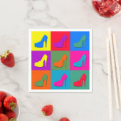 Pop-Kunstschuhe Serviette (Beispiel)