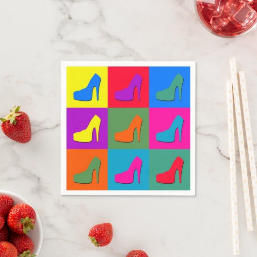 Pop-Kunstschuhe Serviette (Beispiel)