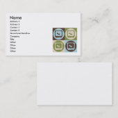 Pop-KunstSonograms Visitenkarte (Vorne/Hinten)