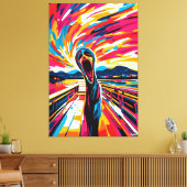 Pop Kunstvision des Schreins Leinwanddruck (Insitu (Wohnzimmer))