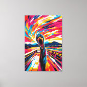 Pop Kunstvision des Schreins Leinwanddruck (Vorderseite)