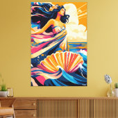 Pop Kunstvision Die Geburt der Venus Leinwanddruck (Insitu (Wohnzimmer))