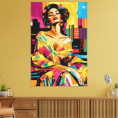 Pop Kunstvision von Adele Bloch-Bauer Leinwanddruck (Insitu (Wohnzimmer))