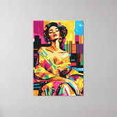 Pop Kunstvision von Adele Bloch-Bauer Leinwanddruck (Vorderseite)