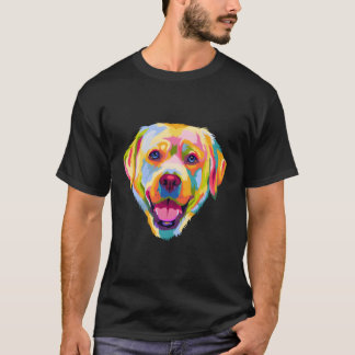 Pop Labrador Retriever Portrait Labrador Besitzer T-Shirt