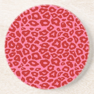 Pop Leopard Getränkeuntersetzer