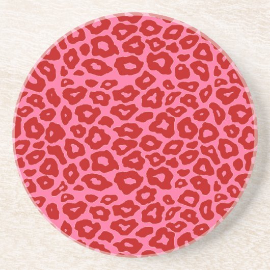 Pop Leopard Getränkeuntersetzer (Vorne)
