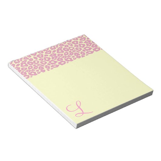 Pop Leopard Muster Notizblock (angewinkelt)