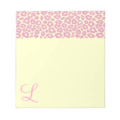 Pop Leopard Muster Notizblock (Vorderseite)