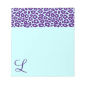 Pop Leopard Muster Notizblock (Vorderseite)