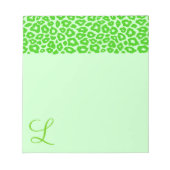 Pop Leopard Muster Notizblock (Vorderseite)