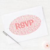 Pop Leopard Ovaler Aufkleber (Umschlag)