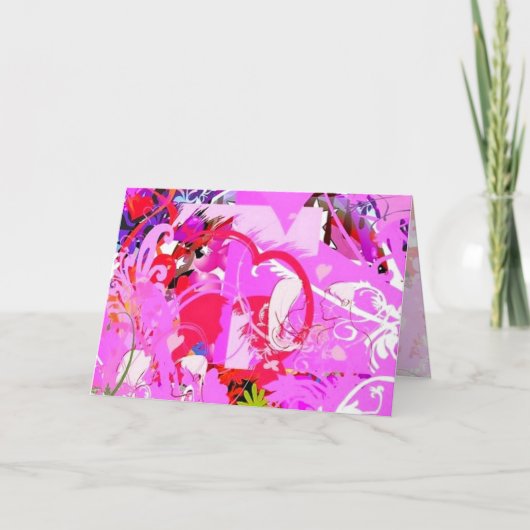 Pop-Liebe Feiertagskarte (Vorderseite)