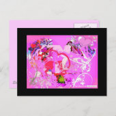 Pop Liebe Postkarte (Vorne/Hinten)