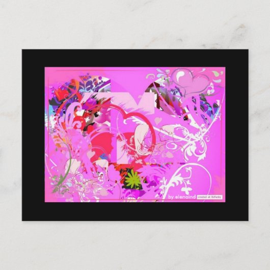 Pop Liebe Postkarte (Vorderseite)