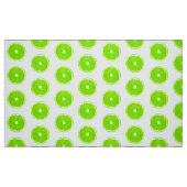 Pop Limone Scheiben - weißer Hintergrund Stoff (Fat Quarter (45,7 x 55,9 cm))