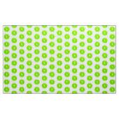 Pop Limone Scheiben - weißer Hintergrund Stoff (Yard (91,4 cm))