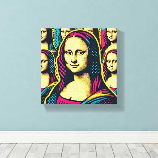 Pop Lisa Leinwanddruck (Insitu (Holzboden))