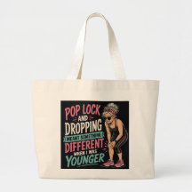 Pop Lock und Drop Lustige Alterungs-Tasche