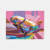 Pop Lugano Gestern und Heute Fleecedecke (Vorderseite (Horizontal))