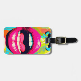 Pop Lugano Gestern und Heute Gepäckanhänger