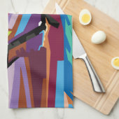 Pop Lugano Gestern und Heute Geschirrtuch (Viertel Falte)