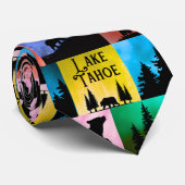 Pop Lugano Gestern und Heute Krawatte (Gerollt)