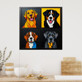 Pop Lugano Gestern und Heute Poster (Küche)