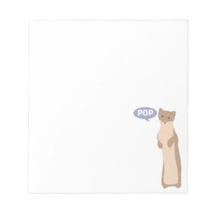 Pop macht das Weasel Notizblock