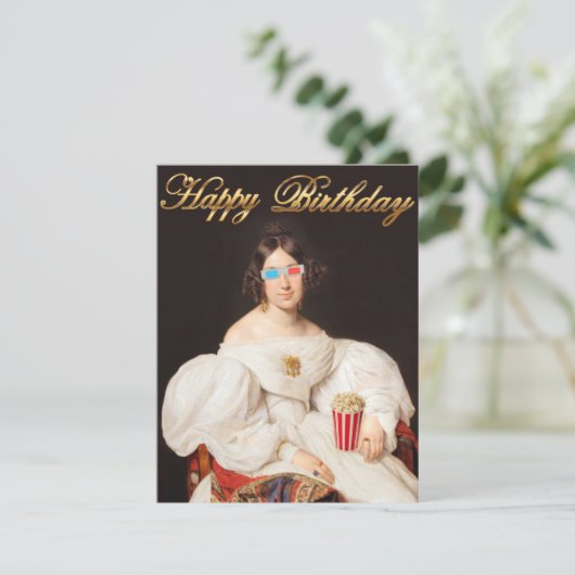 Pop Mais Diva mit 3D-Brille (Stehend Vorderseite)