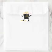 Pop Mais Quadratischer Aufkleber (Tasche)